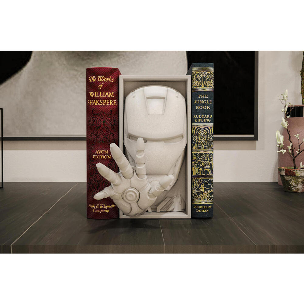 Iron Man Helmet Book Nook - Avengers Inspired Bookshelf Decor